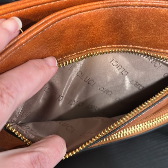 CLUCI brown shoulder crossbody bag - Picture 6 of 14